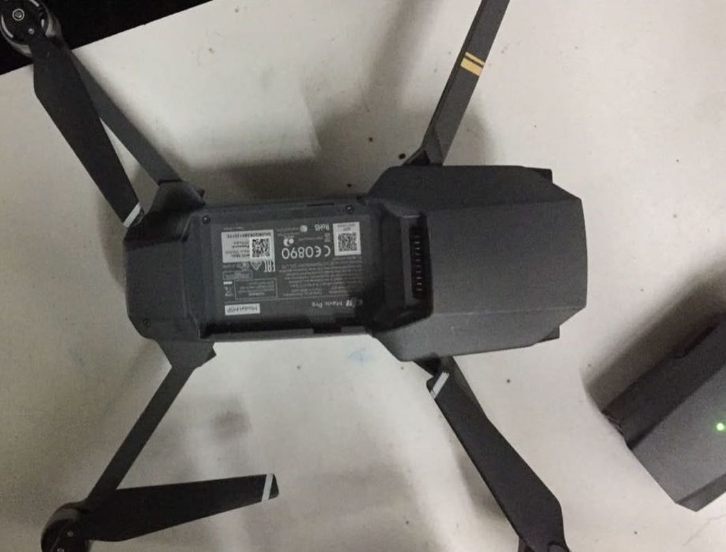 The drone found at the Department of Corrections prison facility on Friday 14 July.