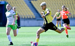 Sabitra Bhandari of the Phoenix during the A-League Women - Phoenix v Canberra Utd at Sky Stadium, Wellington, New Zealand on Saturday 8 November 2025.                                                                    
Copyright photo: Masanori Udagawa /  www.photosport.nz