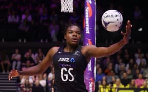 Silver Ferns Grace Nweke during the Constellation Cup 2024.