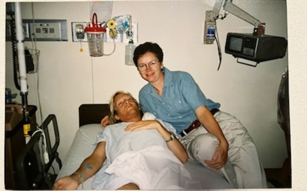 Eric Trump with his aunt Ingeborg Ziegler, who donated him a kidney.