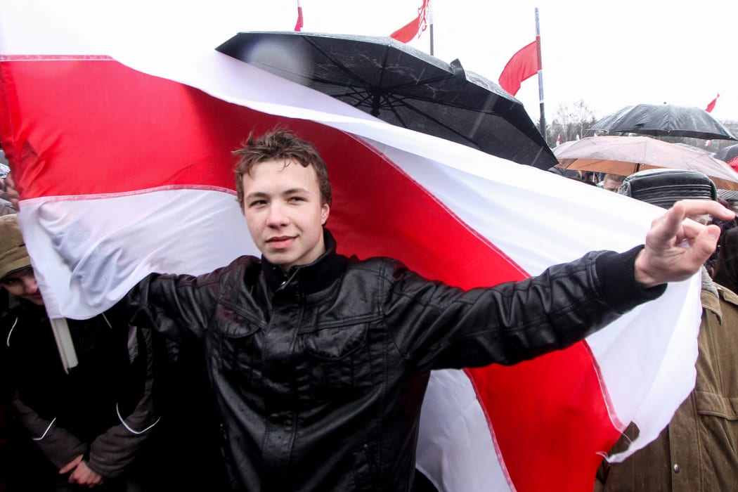 Roman Protasevich pictured in Minsk, Belarus, in 2012.