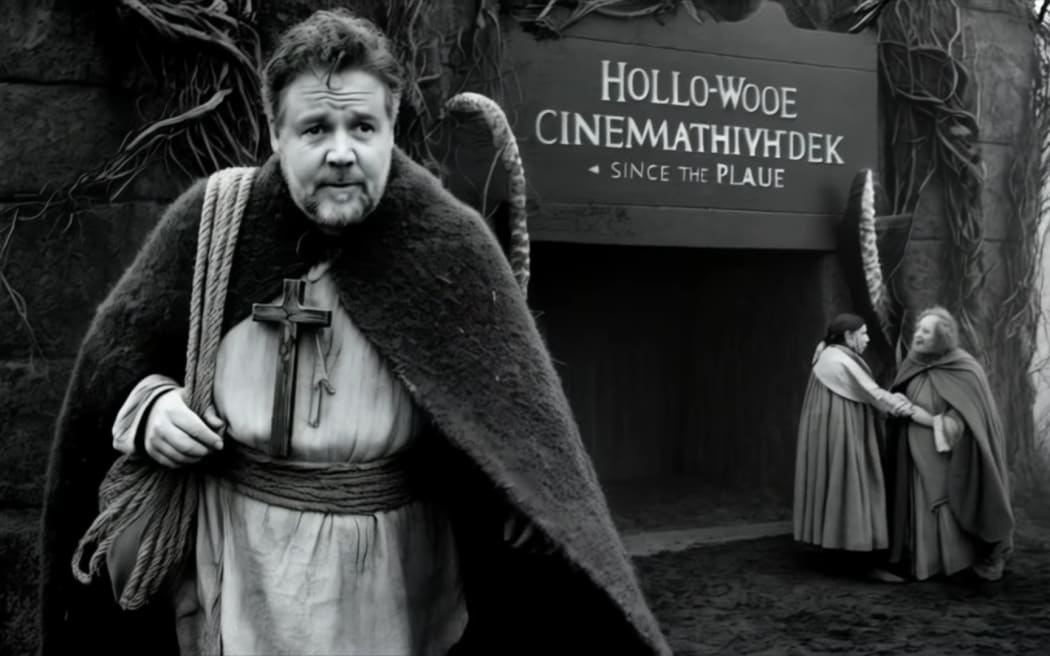 Screenshot from Hollywood Avondale's AI pre-show video.