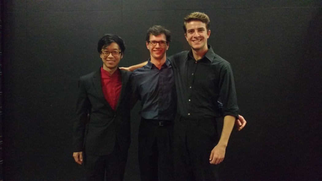 Gisborne International Music Competition 2017 finalists Hahnsol Kim, Alexander McFarlane & Oliver Shermacher