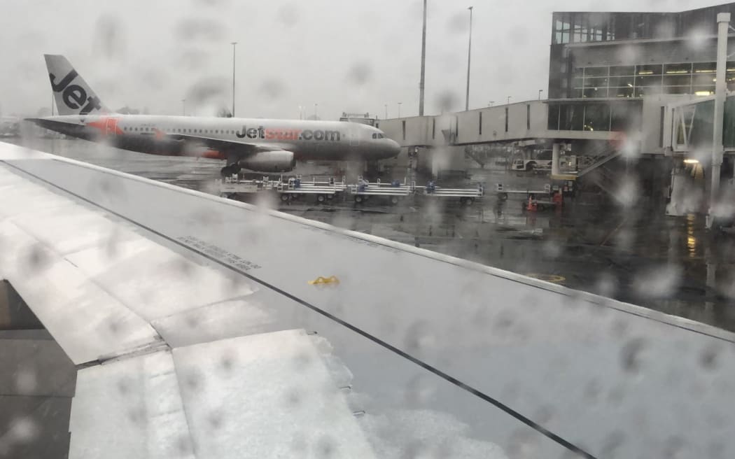 Planes were having to be de-iced at Christchurch Airport on Tuesday 6 September 2022.