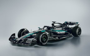 An undated image of the new Mercedes-AMG F1 W16 car ahead of the 2025 season.
