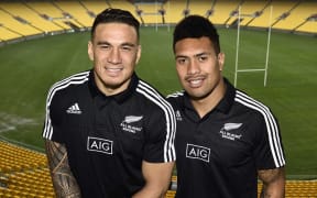 All Blacks Sevens players Sonny Bill Williams (L) and Ardie Savea, 19th of August 2015. Copyright photo by Marty Melville / www.Photosport.nz
