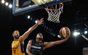 Corey Webster in action against Adelaide.