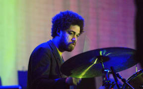 Danger Mouse (Brian Burton) playing with Broken Bells in 2010