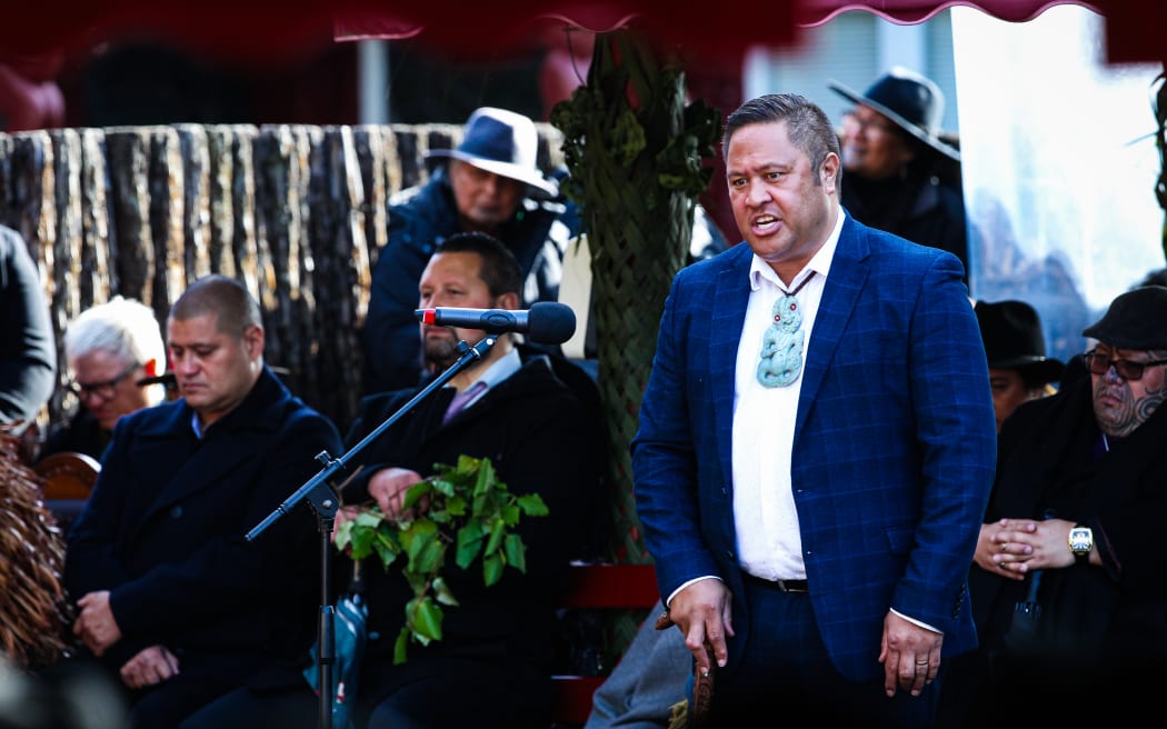 People pay their respects at Tuurangawaewae Marae, on the third day of the tangi for Kiingi Tuheitia, 1 September, 2024.