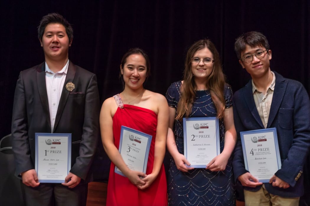 KIPC Finalists L-R: Shuan Hern Lee, Sunwha Kim, Katherine E Benson, Baichao Lan