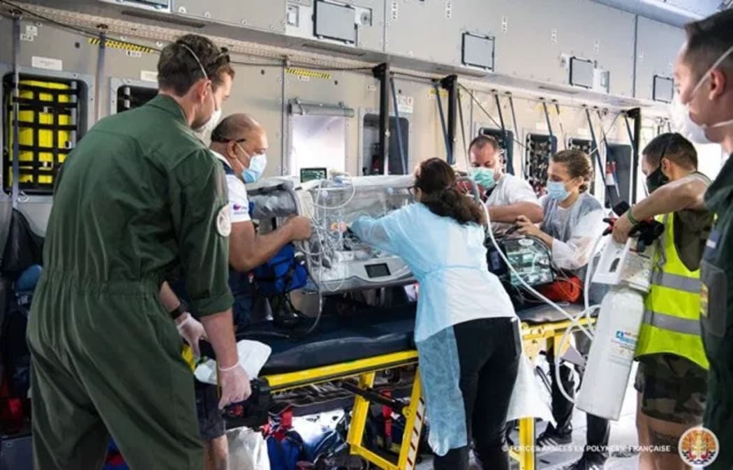 Sick baby flown from Tahiti to New Zealand for surgery