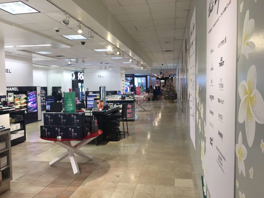 No tourists at Duty Free Shop Saipan