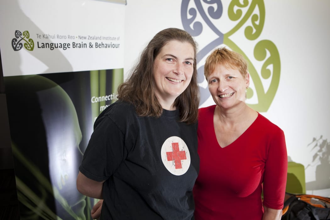 Principal Investigator Professor Jen Hay and co-author Professor Jeanette King of UC’s New Zealand Institute of Language, Brain and Behaviour.
