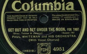 Label of 1928 issue of a U.S. Columbia recording by Paul Whiteman on British Columbia