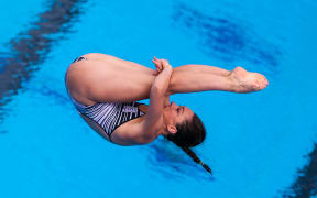 Commonwealth Games - Diving - Optus Aquatics Centre, Gold Coast, Australia - Shaye Boddington of New Zealand competes in the Women's 1m Springboard Preliminary. 13 April 2018. Picture by Alex Whitehead / www.photosport.nz