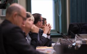 Councillors at Auckland Unitary Plan meeting. 10 August 2016.