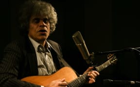 Paul Ubana Jones performing live in the Auckland studio for NZ Live. 1 July 2016.