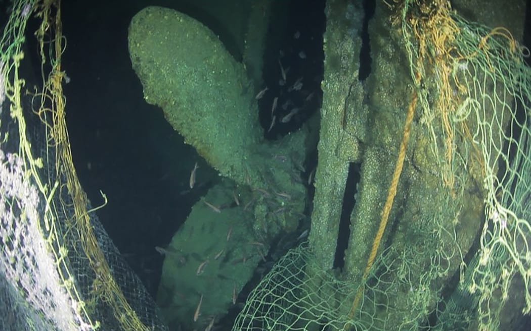 The propellor of the SS Ventnor.