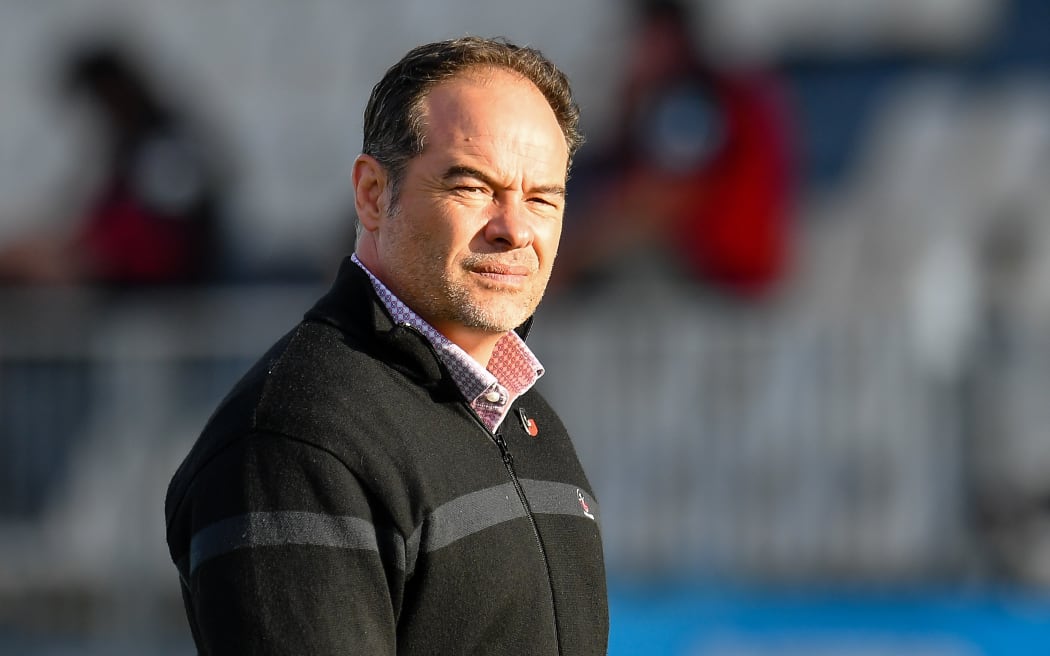 Scott Hansen Assistant Coach of the Crusaders  during the Super Rugby Pacific Rugby match, Crusaders Vs Brumbies, at Orangetheory Stadium, Christchurch, New Zealand, 24th March 2023.
