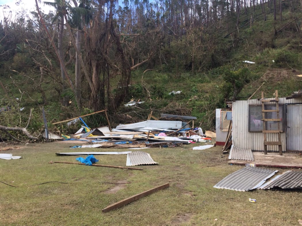 Damage on Kandavu after Cyclone Keni