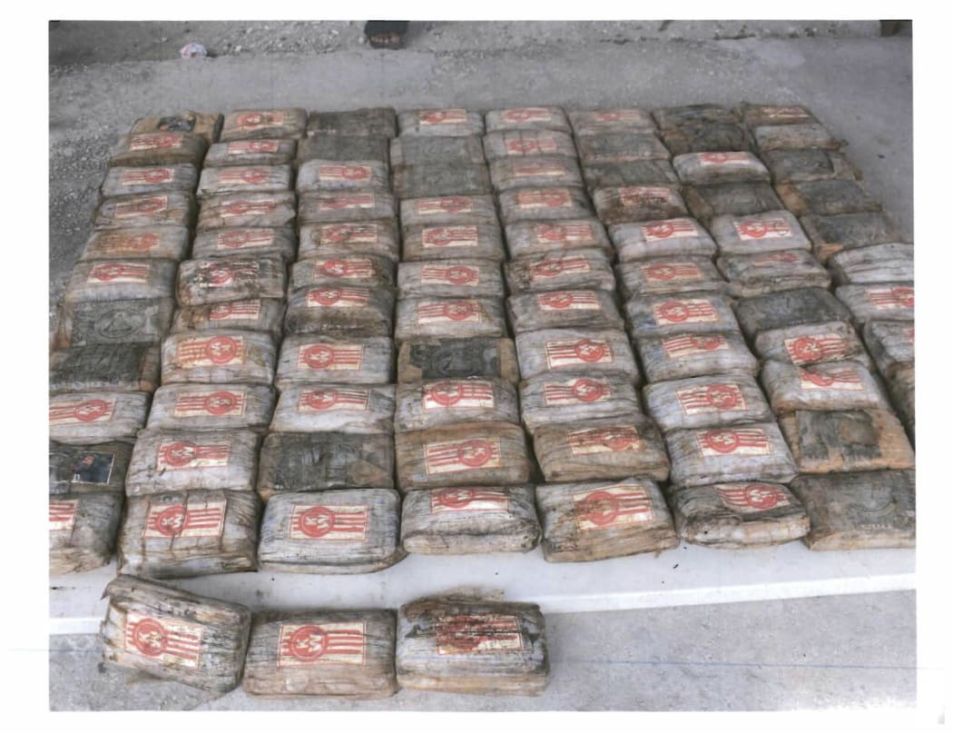 Some of the one kilo packages that were discovered in Ailuk atoll