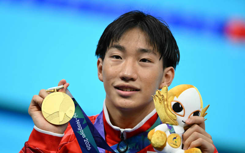 Japan's Shin Ohashi lights up Asian Games pool | RNZ