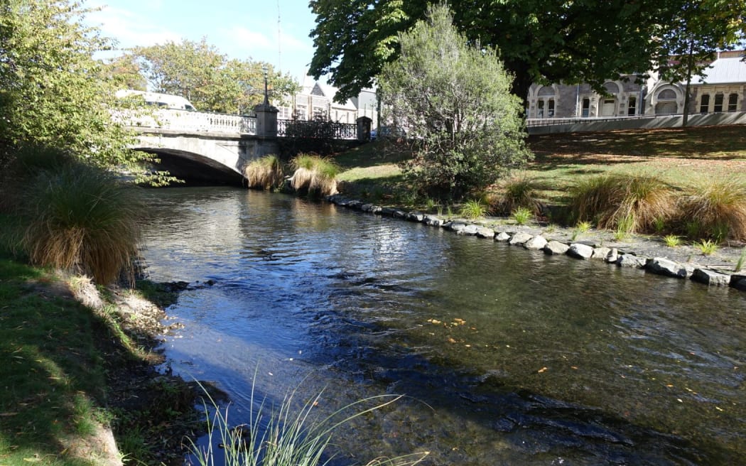 One of the many weirs created on the upper reaches of the Avon to increase its flow.