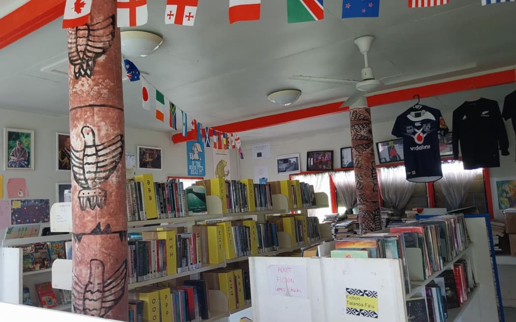 Tonga's first public library in Kolovai