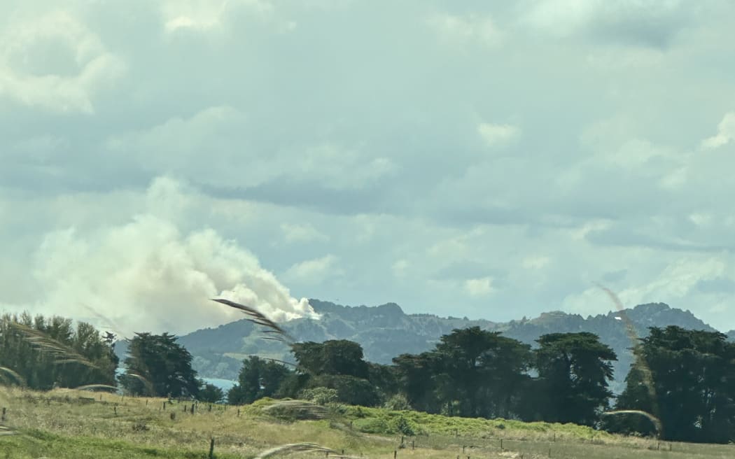 A vegetation fire at Whangārei Heads.