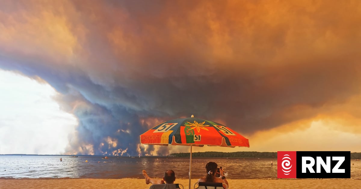Tens of Thousands Evacuate as Wildfires Rage in France and Spain