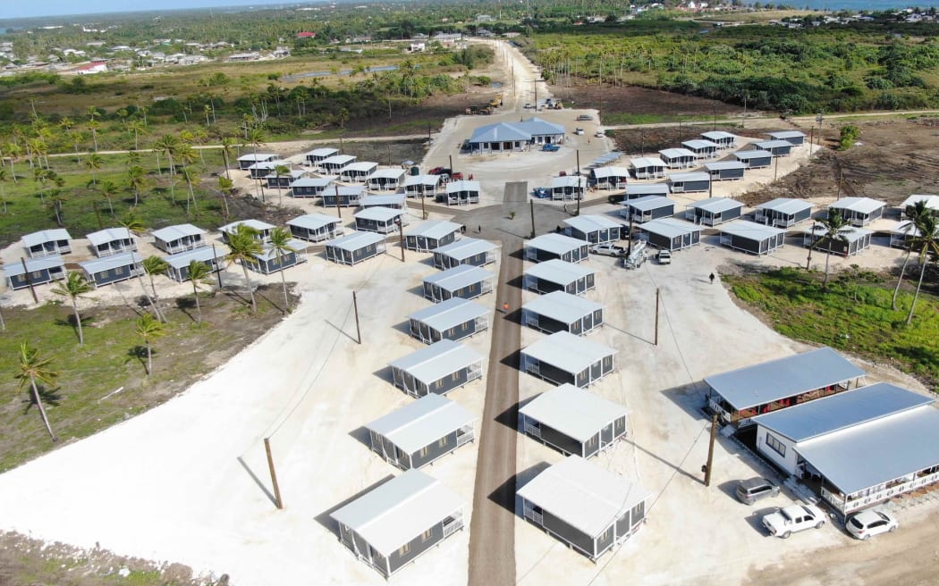 The accommodation construction work ongoing for participants of the 53rd Pacific Island Leaders Meeting.