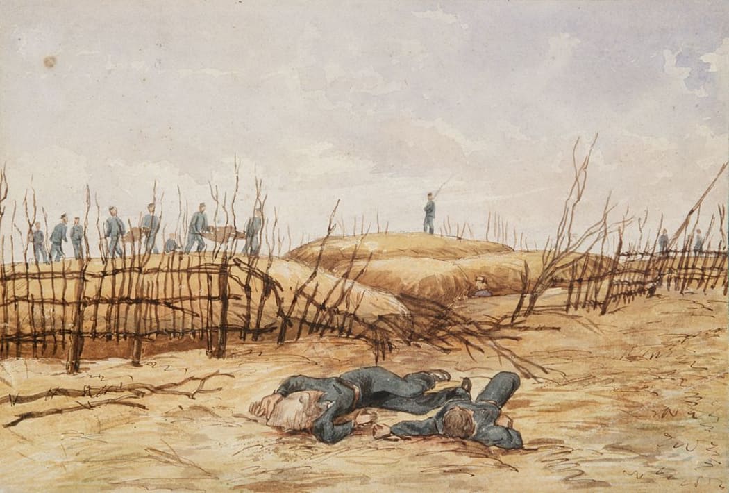 Horatio Robley's paintings of Gate Pa are some of the most evocative images of the New Zealand Wars