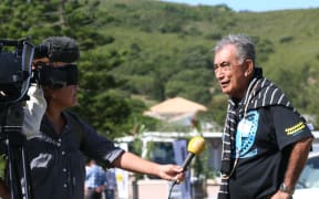 French Polynesia leader Oscar Temaru.