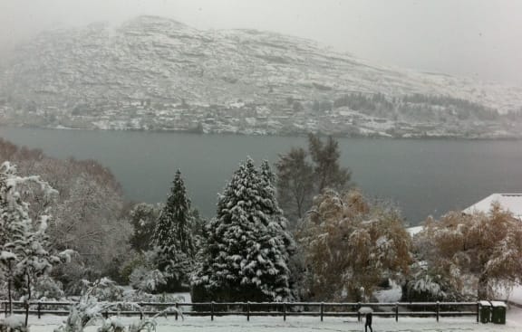 Flights into Queenstown were disrupted as snow closed the airport.