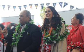 Aupito Su'a William Sio and Jacinda Ardern