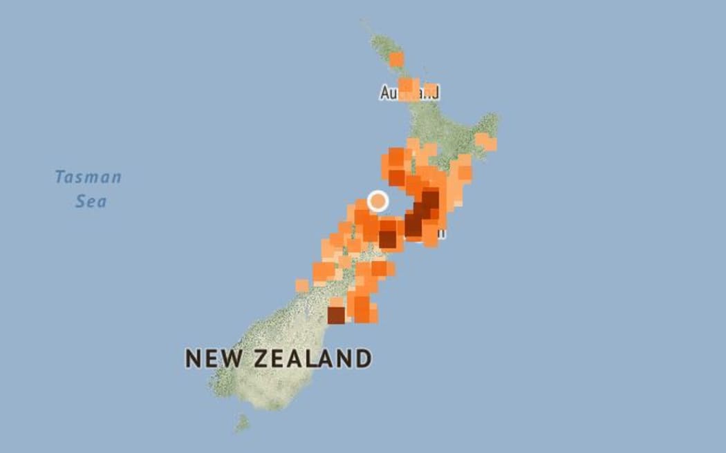 GeoNet reports show 13,500 people felt the 5.7 earthquake overnight.