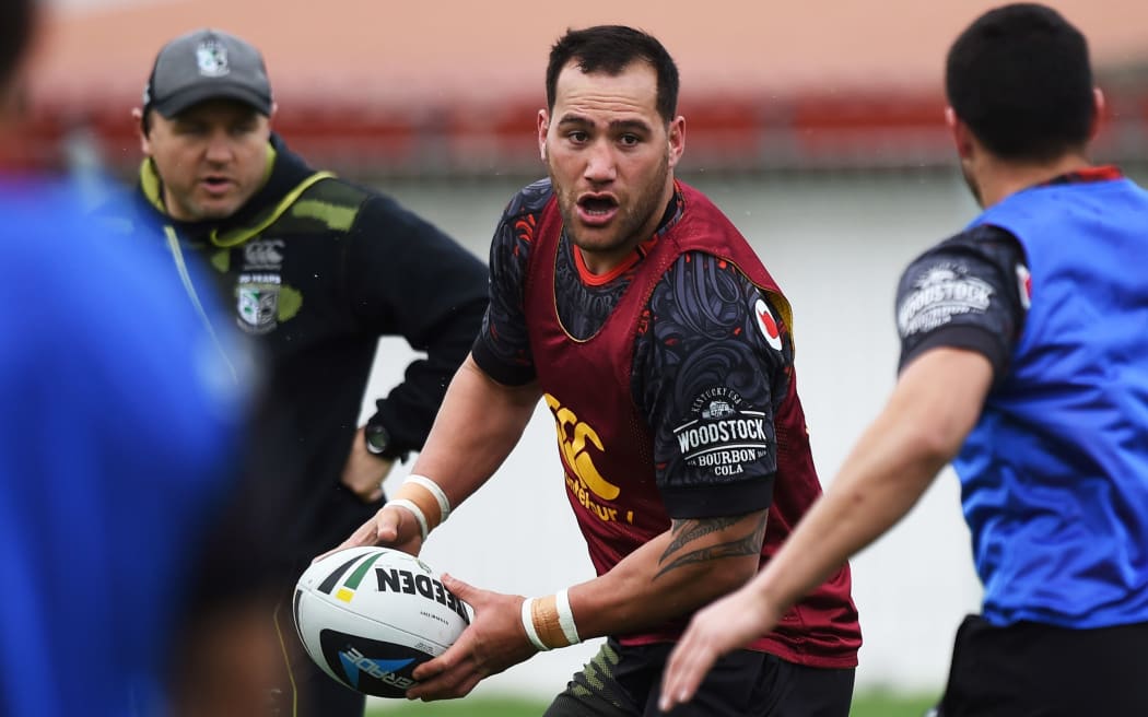 Bodene Thompson at Warriors training