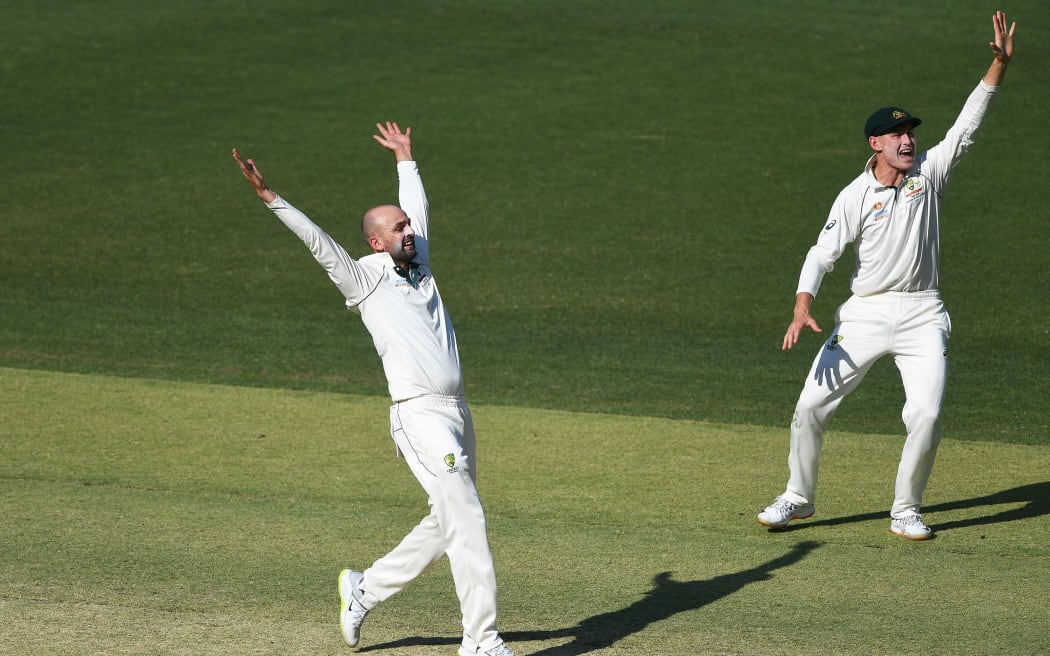 Nathan Lyon appeals successfully.