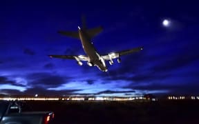 The Russian Antonov aircraft is carrying an unmanned submersible that can search for the missing submarine of depths of 1000m
