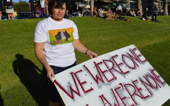 leader of the Iwi n Aus movement, Erina Morunga