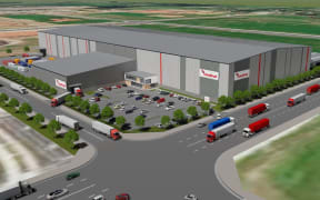 Model of the Cardinal Logistics warehouse to be built south of Auckland.