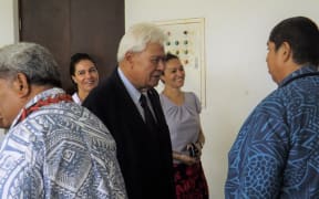 Faamausili Moli Malietoa leaves the courthouse