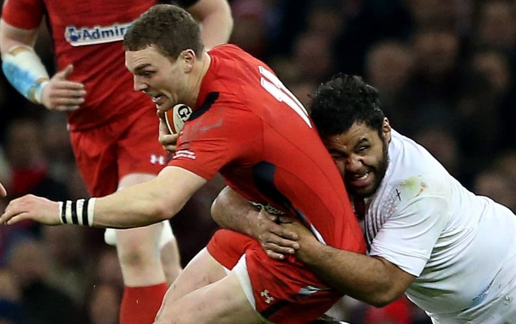The Wales wing George North in action.