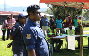 Voting in the PNG election