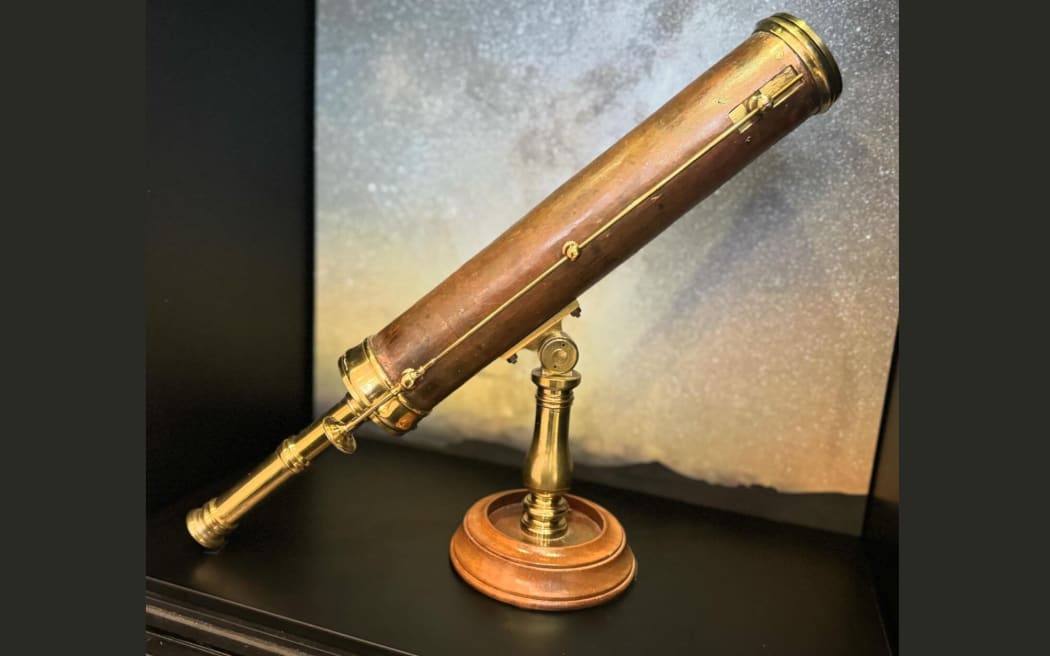 The telescope dating back to 1736 at Tūhura Otago Museum.