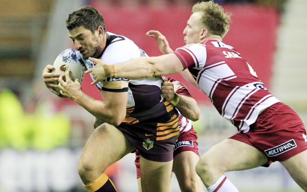 Matt Gillett in action for the Brisbane Broncos