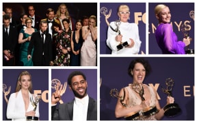 Games of Thrones, Patricia Arquette, 
Julia Garner
Bottom: Jodie Comer, Jharrel Jerome Phoebe Waller-Bridge