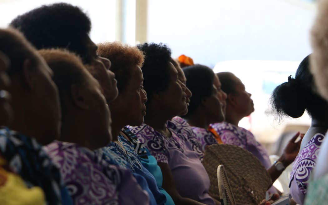 Solomon Islands women at church