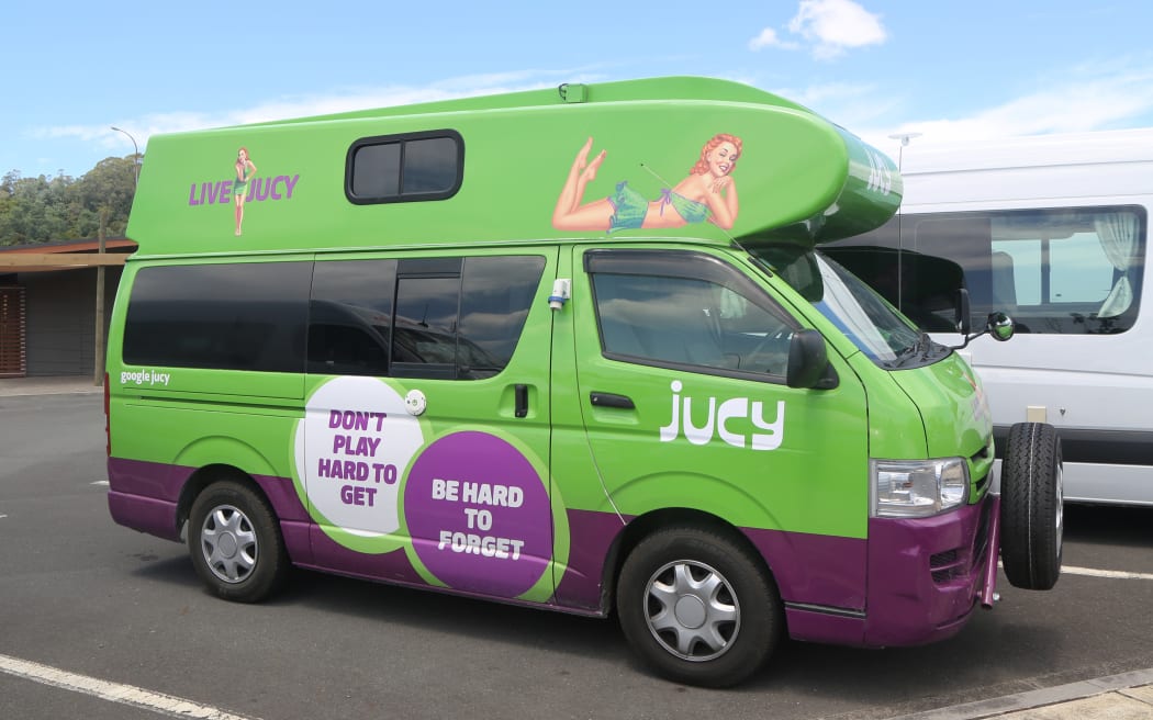 A Jucy rental campervan.