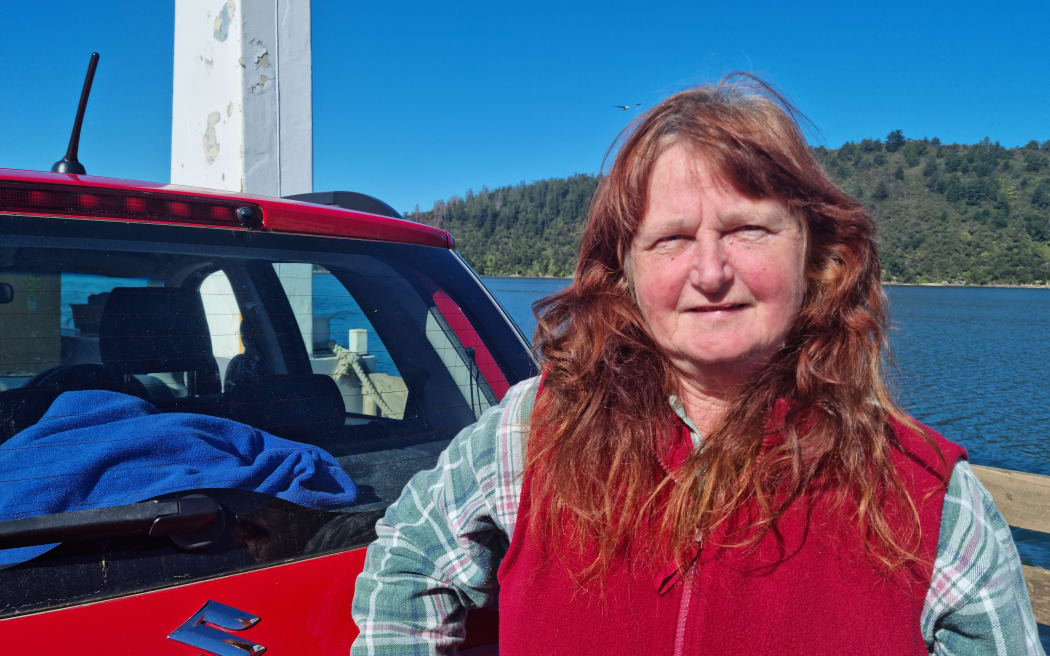 Waima Bay resident Chrissy Sumby. (Waima Bay is unnamed on the map but to the west of Te Mahia Bay)